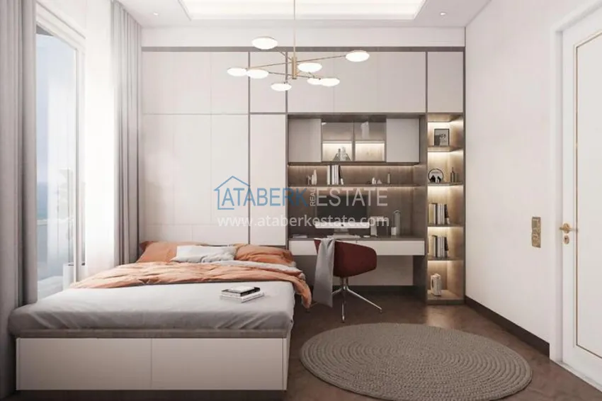 Приобрести Современный проект с собственной инфраструктурой в популярном районе Мезитли, Мерсин. 12 