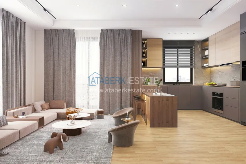 Приобрести Квартиры от застройщика, в перспективном районе Томюк, города Мерсин. 2 