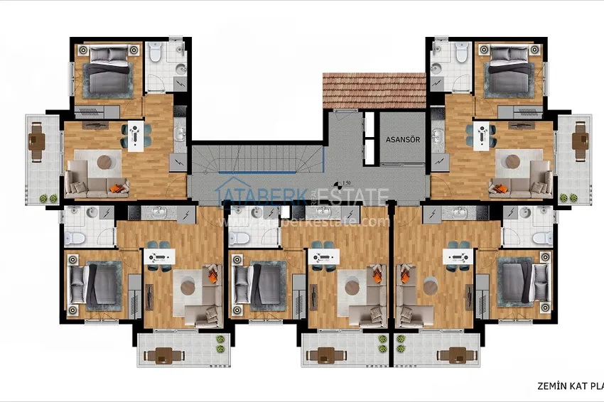 Купить дешево Новый проект бутик-резиденции в районе Авсаллар, Алания 5 