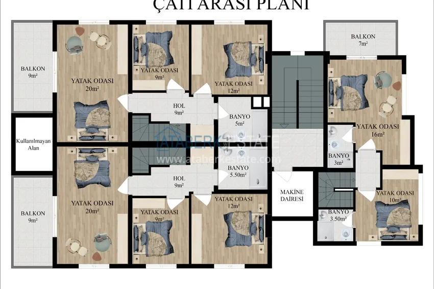 Купить дешево Старт продаж! Квартиры в Газипаше в комплексе на этапе строительства 3 