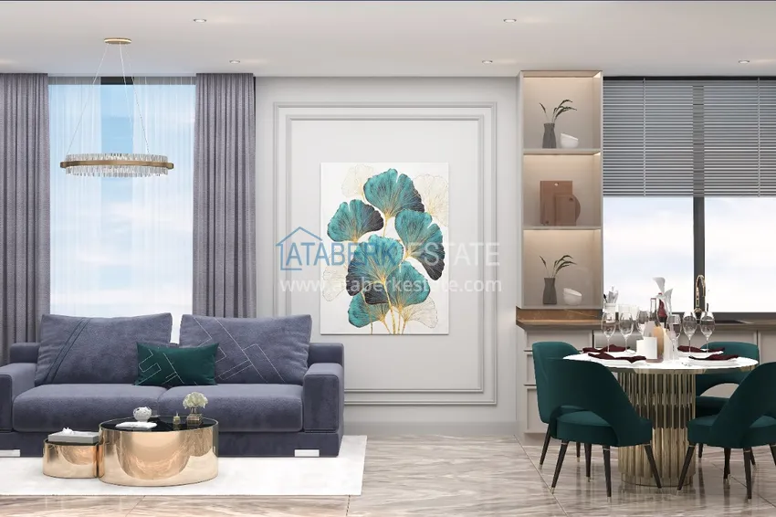 Приобрести Современный жилой комплекс семейного типа на этапе строительства в Алании, район Демирташ 1 