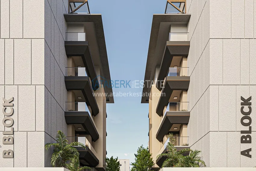 Квартиры в центре Алании в 150 метрах от пляжа Клеопатра на этапе котлована  10 