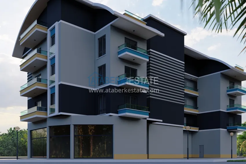 Новый проект городского жилого дома в Алании, район Паяллар 10 