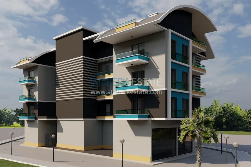 Новый проект городского жилого дома в Алании, район Паяллар 3 