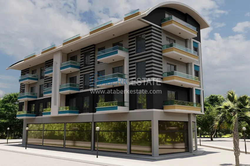 Новый проект городского жилого дома в Алании, район Паяллар 5 