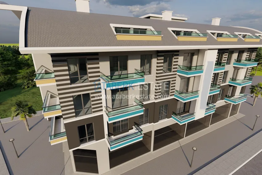 Новый проект городского жилого дома в Алании, район Паяллар 7 