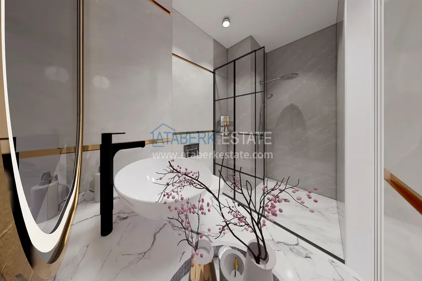 Приобрести Линейные квартиры 3+1 на этапе строительства в городе Газипаша 57 