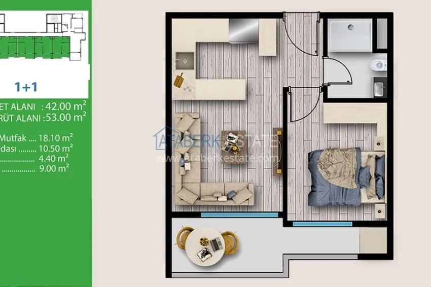 Купить дешево Современный ЖК в историческом микрорайоне Соли района Мезитли, города Мерсин 1
