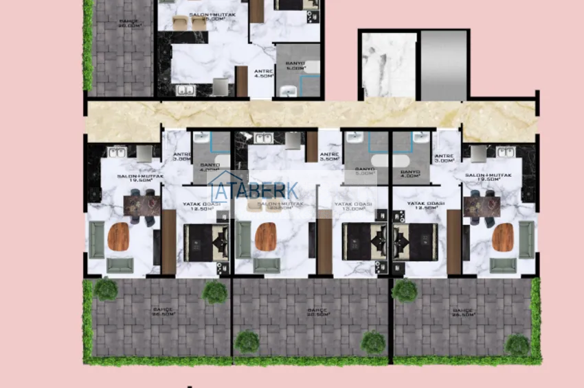 Купить дешево Новый проект бутик-комплекса в Газипаше, район Пазарджи в 200 метрах от центра 1 