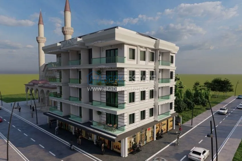 Строящейся проект жилого комплекса городского типа – Алания, район Оба 10 