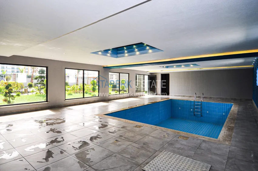 Квартира 1+1 с мебелью в современном комплексе, район Каргыджак - Алания  12 