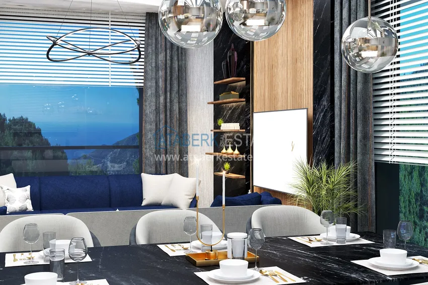 Приобрести Новый проект ультрасовременного жилого комплекса в Алании – район Бекташ 24 