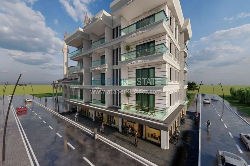 Строящейся проект жилого комплекса городского типа – Алания, район Оба 11 