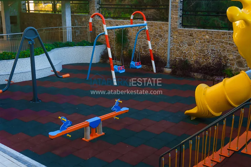 Квартира 2+1 меблированная с открытым видом на море, Каргыджак – Алания 14 