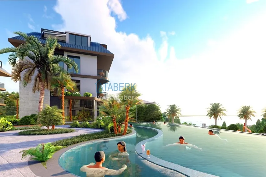 Новый проект ультрасовременного жилого комплекса в Алании – район Бекташ 16 