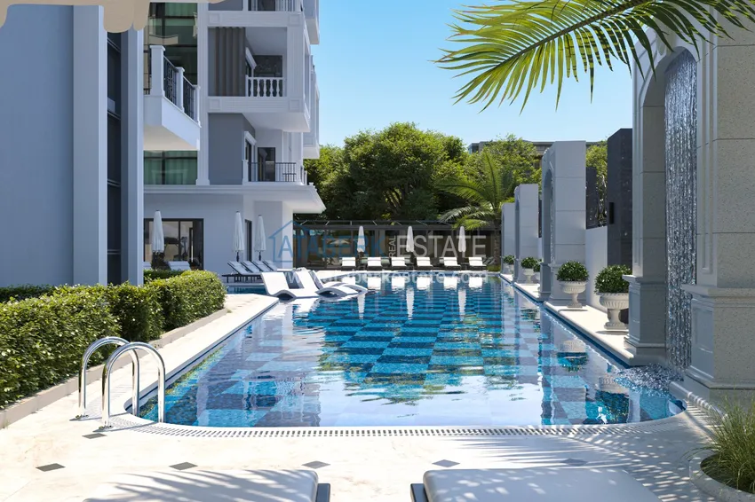 Квартира 1+1 от инвестора в комплексе на этапе строительства в центре Алании, 83 кв.м, 7 этаж 5 