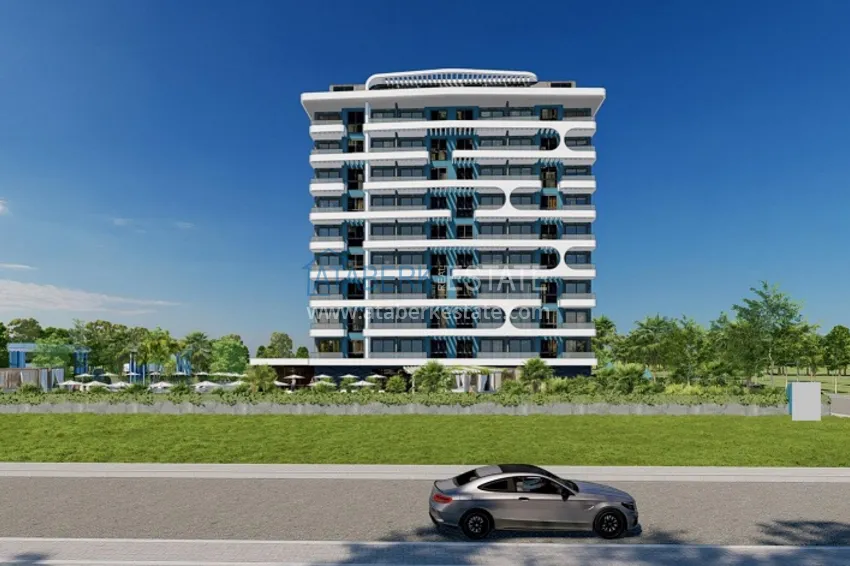 Современный жилой комплекс семейного типа на этапе строительства в Алании, район Демирташ 13 