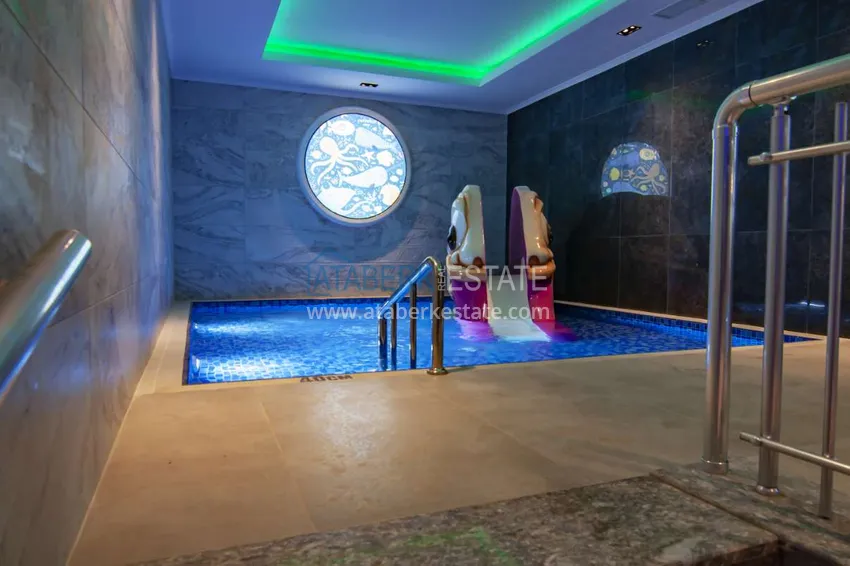 Квартира 1+1 с новой мебелью, видом на море и горы, Махмутлар – Алания 15 