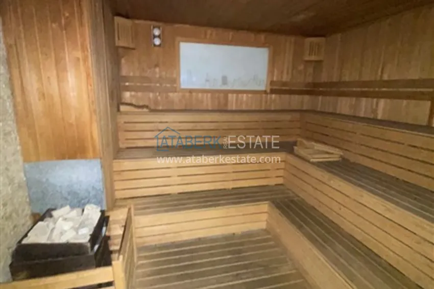 Квартира 1+1 меблированная с видом на горы, центр Алании район пляжа Клеопатра 13 