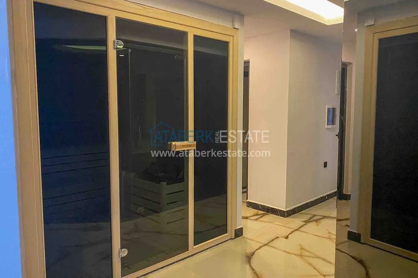 Квартира 1+1 с новой мебелью и видом на горы в Алании район Махмутлар 12 