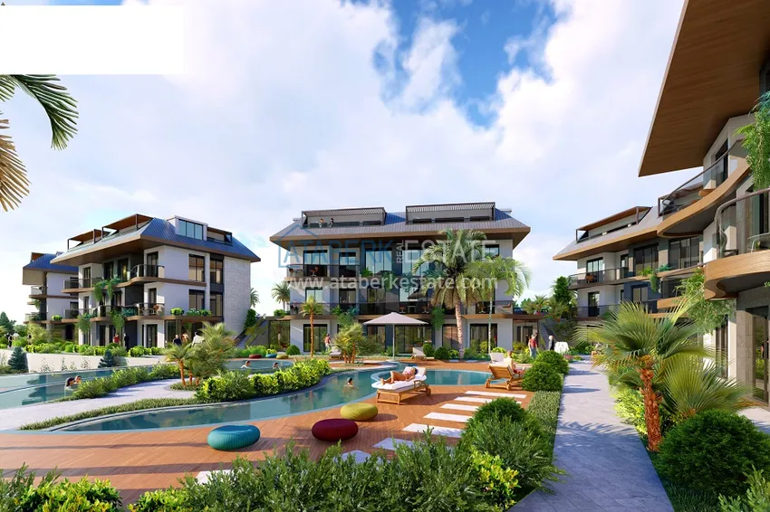 Новый проект ультрасовременного жилого комплекса в Алании – район Бекташ 18 