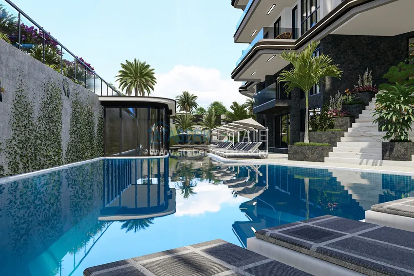 Проект Off-plan, резиденция с отельной инфраструктурой – Алания, Газипаша 14 