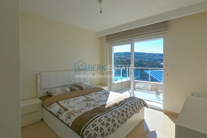 Приобрести Квартира 3+1 меблированная с видом на море, Каргыджак – Алания 14 