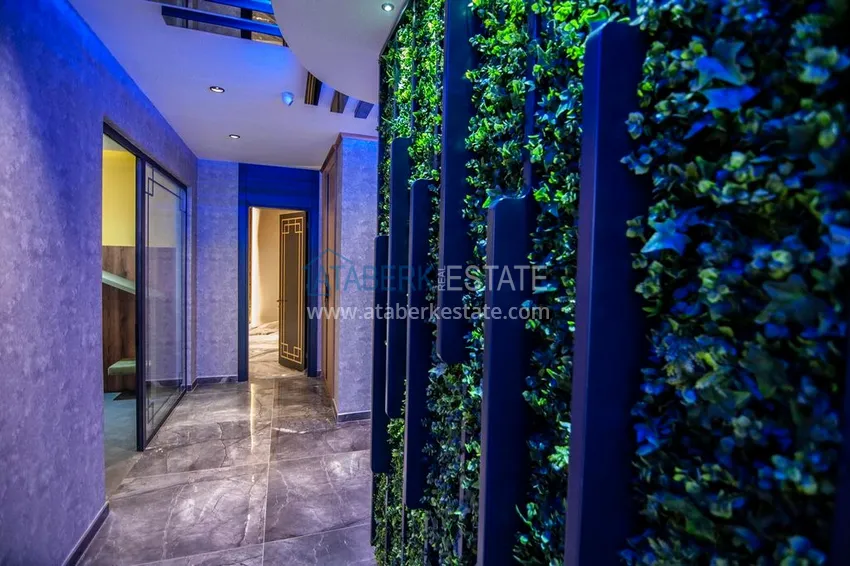 Квартира 1+1 с новой мебелью, видом на море и горы, Махмутлар – Алания 17 