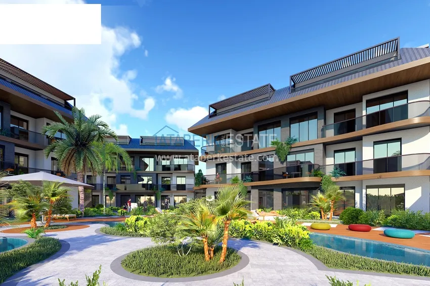 Новый проект ультрасовременного жилого комплекса в Алании – район Бекташ 19 