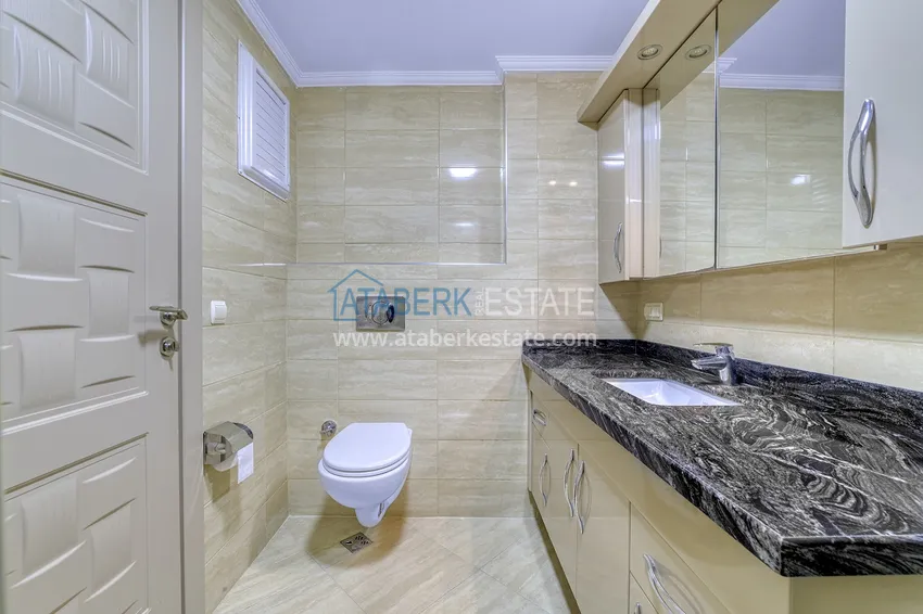 Приобрести Квартира 3+1 в районе Кестель после ремонта с отдельной кухней в 150 м от моря  16 