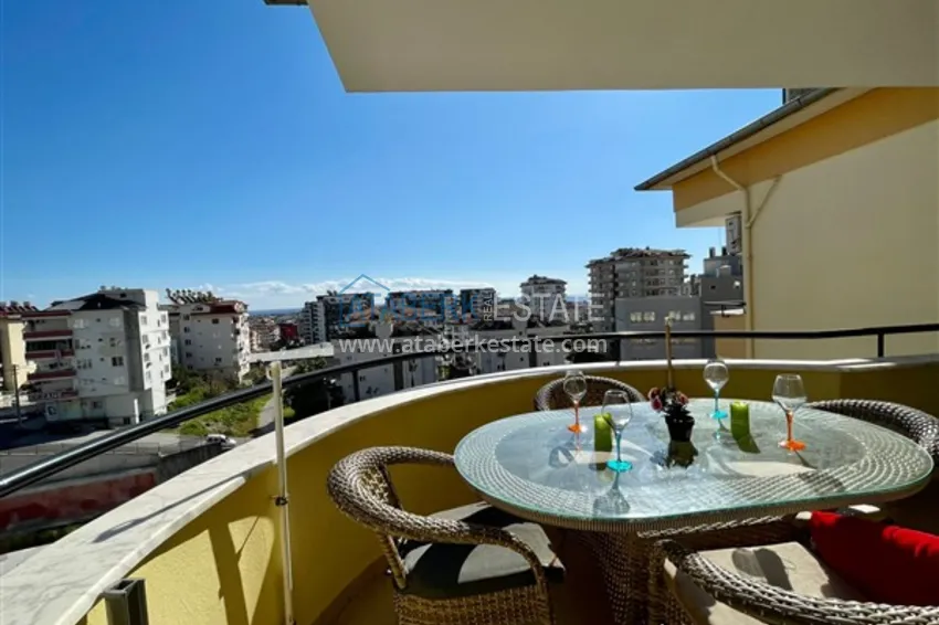 Пентхаус-дуплекс 3+2 в Джикджилли с мебелью и видом на море, Джикджилли – Алания 1 