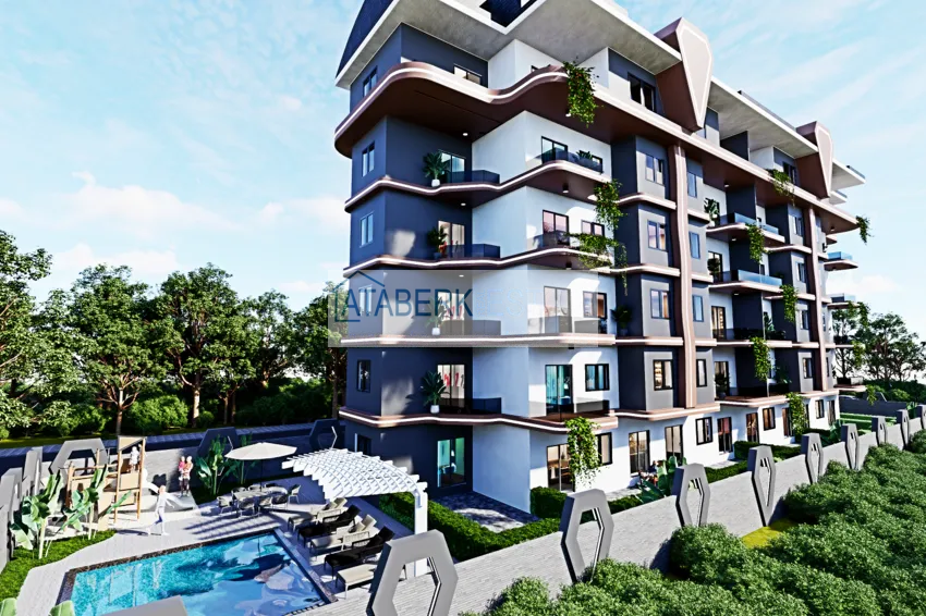 Новый проект жилого комплекса комфорт-класса в Газипаше, район Пазарджи 2 