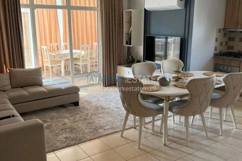 Приобрести Квартира 2+1 с мебелью и застекленными балконами в районе Алании открытом для ВНЖ - Джикджилли 1 