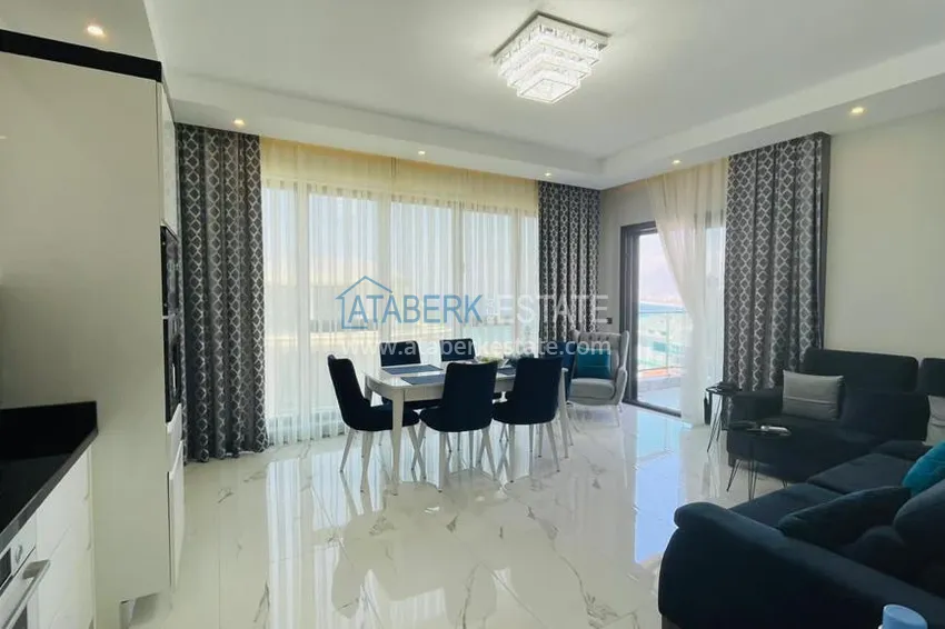 Приобрести Квартира 2+1 меблированная с открытым видом на море, Каргыджак – Алания 1 