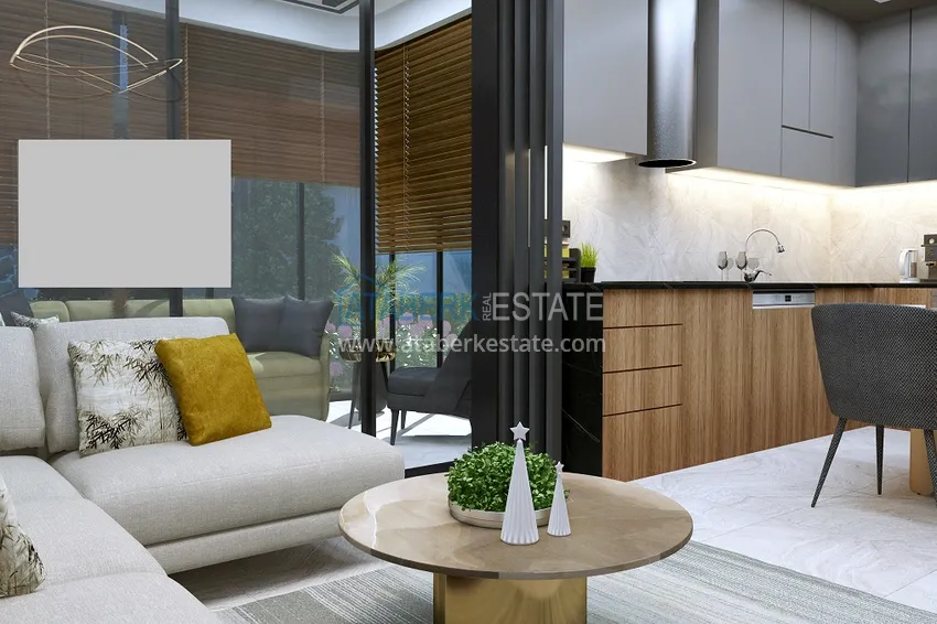 Приобрести Новый проект ультрасовременного жилого комплекса в Алании – район Бекташ 1 