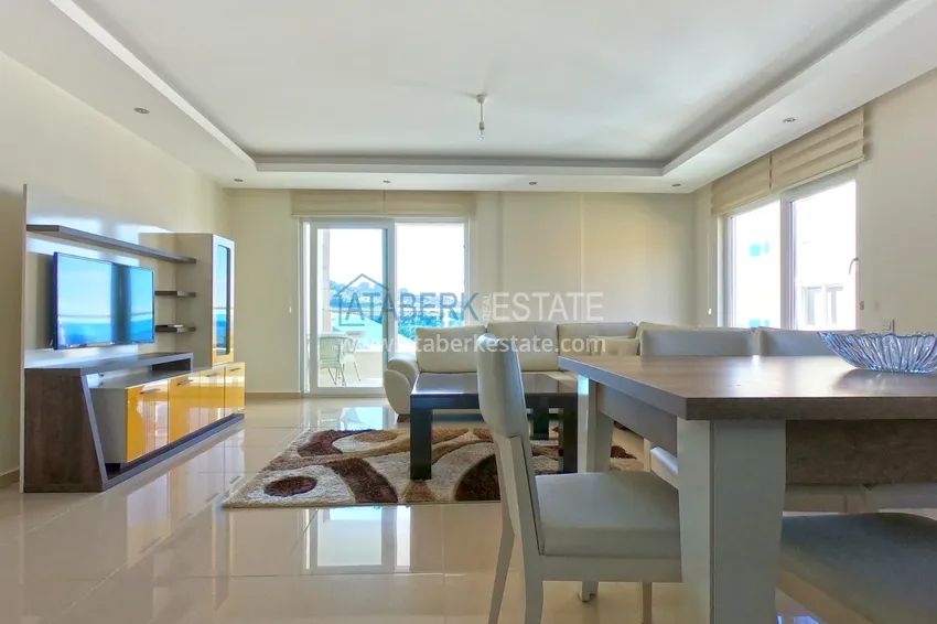 Приобрести Квартира 3+1 меблированная с видом на море, Каргыджак – Алания 1 