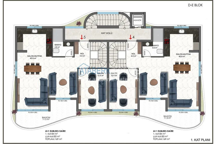 Купить дешево Новый проект ультрасовременного жилого комплекса в Алании – район Бекташ 7 