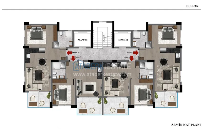 Купить дешево Новый инвестиционный проект жилого комплекса в Газипаше, Пазарджи 15 
