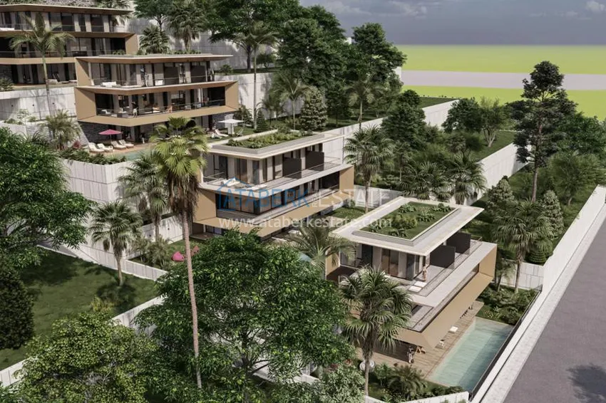 Новый проект комплекса элитных видовых вилл от застройщика в Алании – район Бекташ 1 