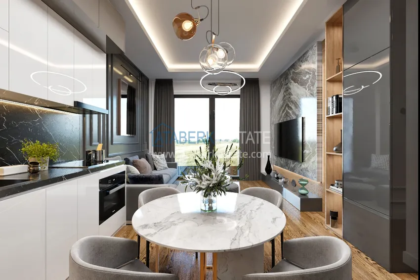 Приобрести Апартаменты в строящемся комплексе на этапе котлована в районе Паяллар, Алания 1 