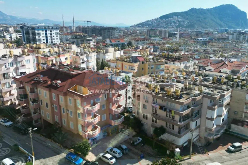 Квартира 2+1 в центре Алании с новой современной мебелью и открытым видом из окна. Недвижимость подходит для ВНЖ 1 