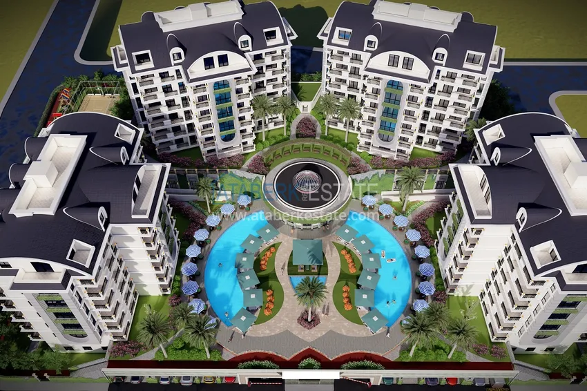 Квартиры просторных планировок в роскошной резиденции с отельной инфраструктурой – Оба, Чиплаклы 3 