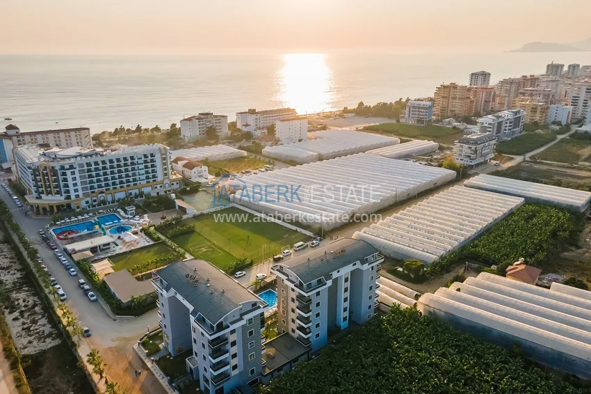 Квартира 1+1 с мебелью в современном комплексе, район Каргыджак - Алания  3 