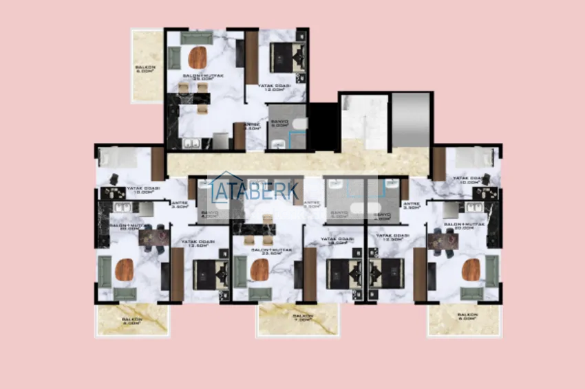 Купить дешево Новый проект бутик-комплекса в Газипаше, район Пазарджи в 200 метрах от центра 2 