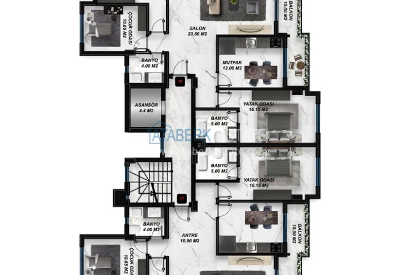 Купить дешево Недвижимость от застройщика на этапе строительства в Газипаше  2 