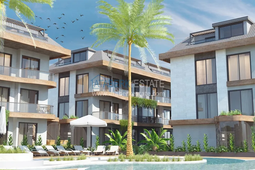 Новый проект ультрасовременного жилого комплекса в Алании – район Бекташ 24 