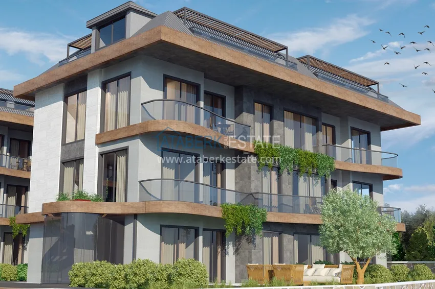 Новый проект ультрасовременного жилого комплекса в Алании – район Бекташ 25 