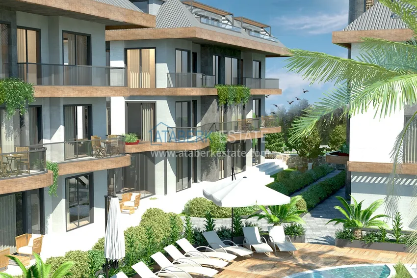 Новый проект ультрасовременного жилого комплекса в Алании – район Бекташ 27 