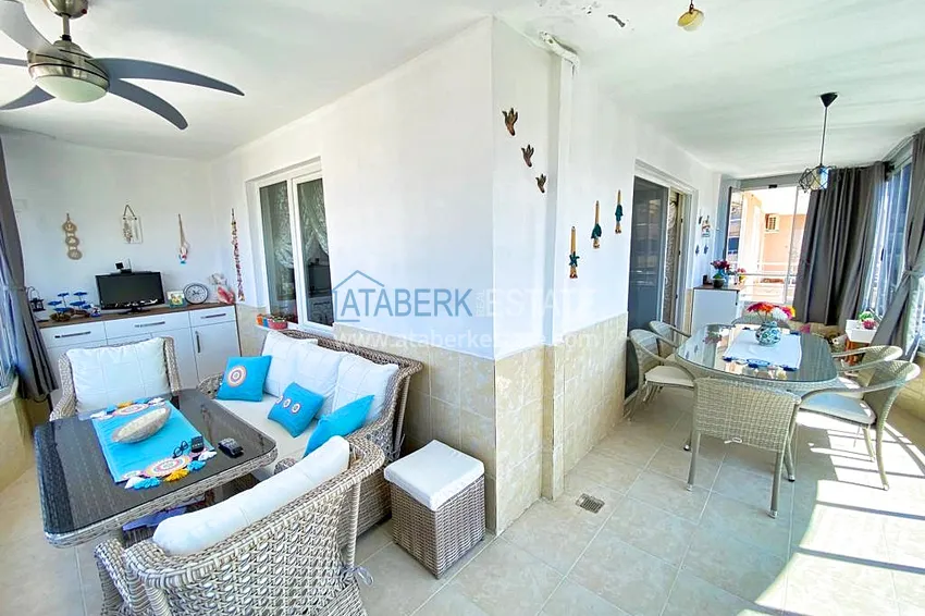 Приобрести Пентхаус-дуплекс 3+1 в Махмутларе с мебелью, застекленным балконом и видом на море 23 