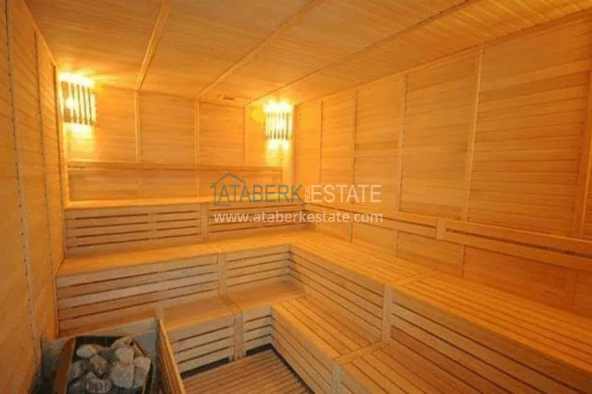 Пентхаус-дуплекс 3+1 в Махмутларе с мебелью, застекленным балконом и видом на море 32 